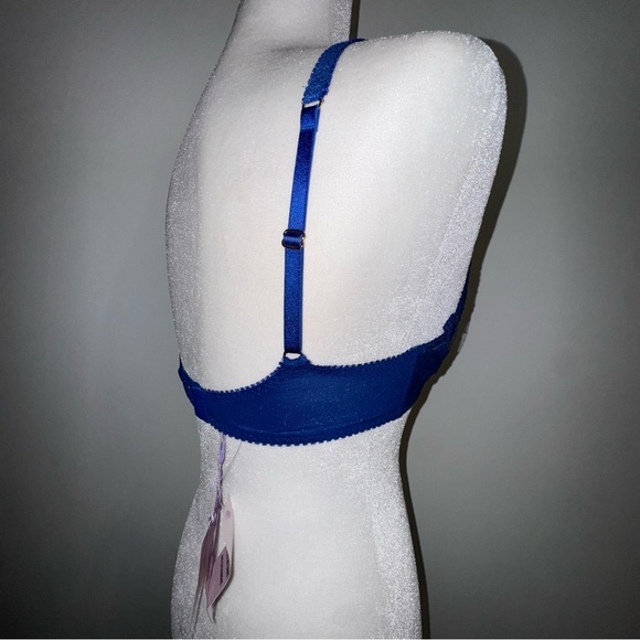NWT Savage X Fenty Blue lace bra 32C - Picture 5 of 10